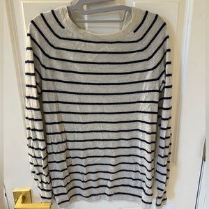 Striped J. Crew cashmere sweater, size small, good condition